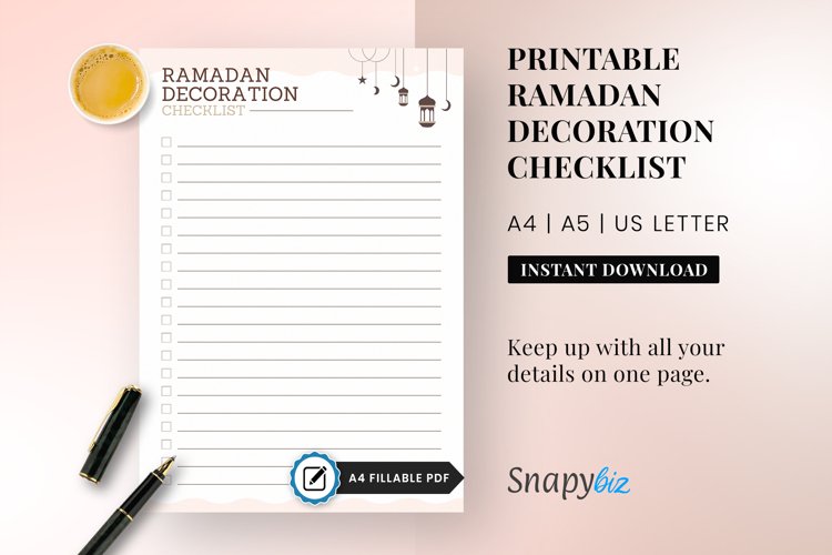 Ramadan Decoration Checklist example image 1