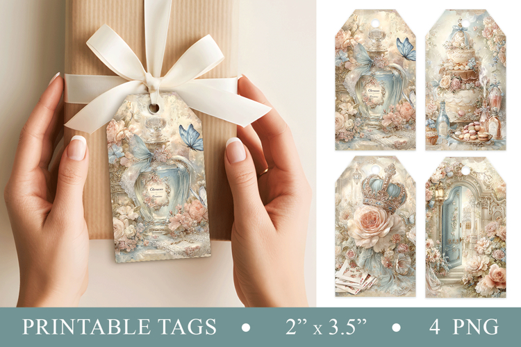 Alice Tea Garden Printable Tags Set