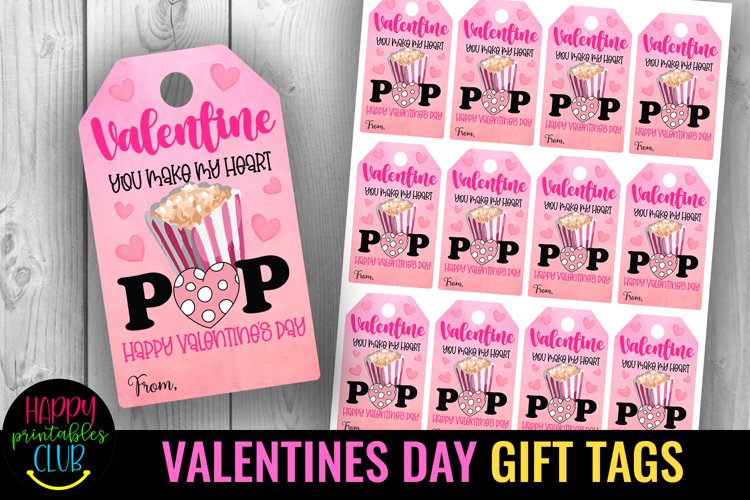 Valentines Day Gift Tags I Printable Valentine Gift Tags