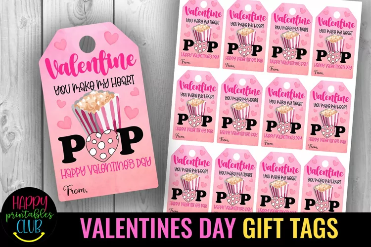 Valentines Day Gift Tags I Printable Valentine Gift Tags