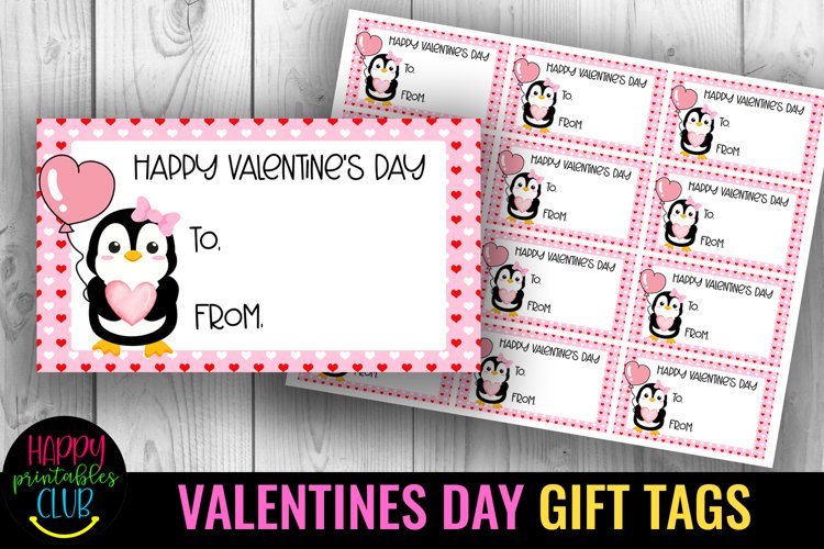 Valentines Day Gift Tags I Printable Valentine Party Tags