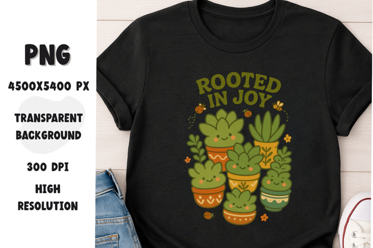 Potted plant kawaii succulent botanical