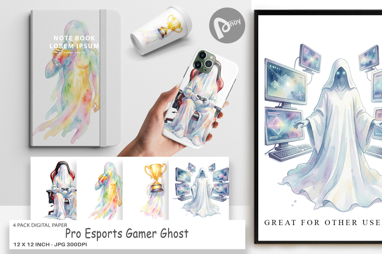 Pro Esports Gamer Ghost Digital Paper
