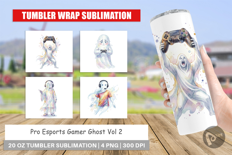 Pro Esports Gamer Ghost Tumbler