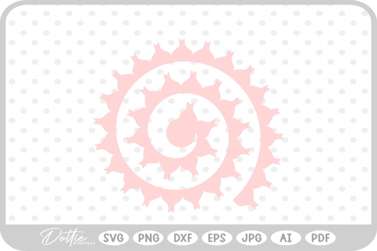 Svg Rolled Paper Flower Template Image 6