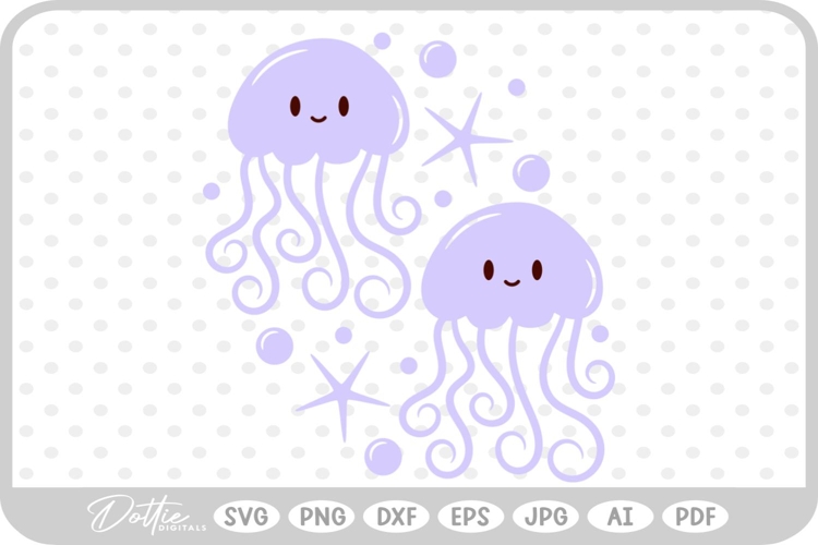 Jellyfish SVG PNG DXF