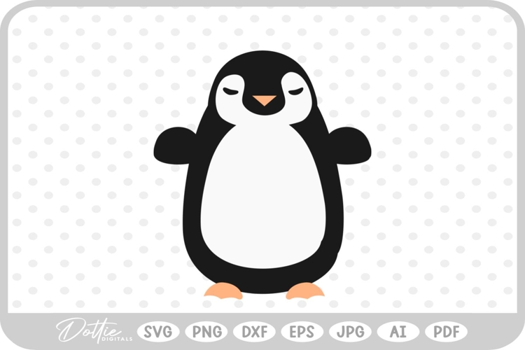 Penguin SVG PNG DXF