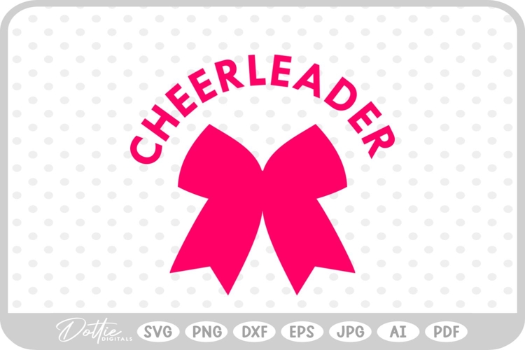 Cheerleader Bow SVG PNG DXF