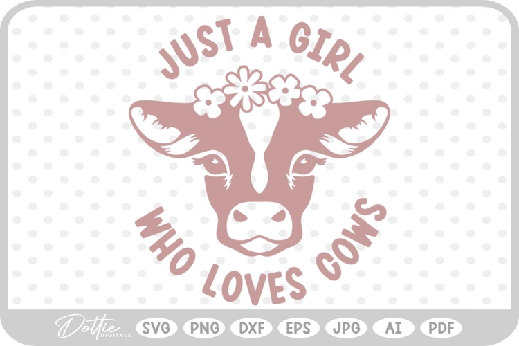 Farm Animal Cow Quote SVG PNG DXF