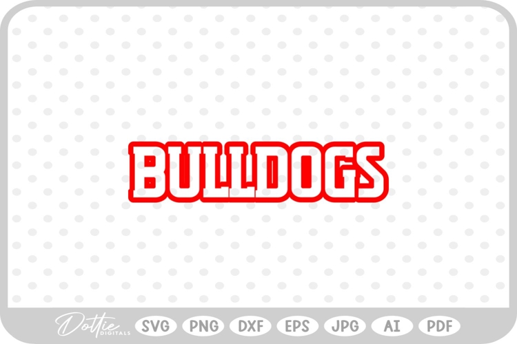 Bulldogs Sports Team SVG PNG DXF