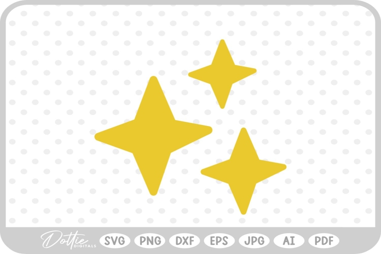 Star Sparkle Shape SVG PNG DXF