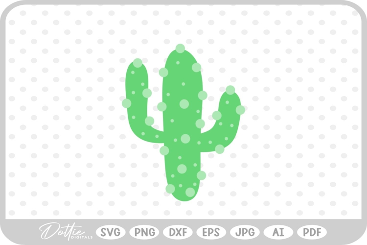 Cactus Tree Flower Spikes Desert Nature Plant SVG PNG DXF example image 1