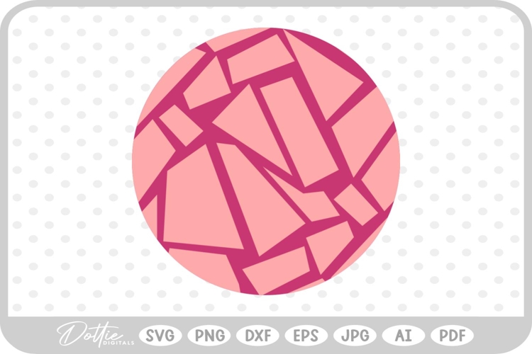 Terazzo Circle Shape SVG PNG DXF