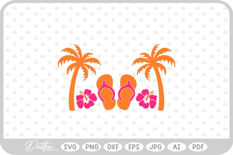 Flip Flops Svg Image 8