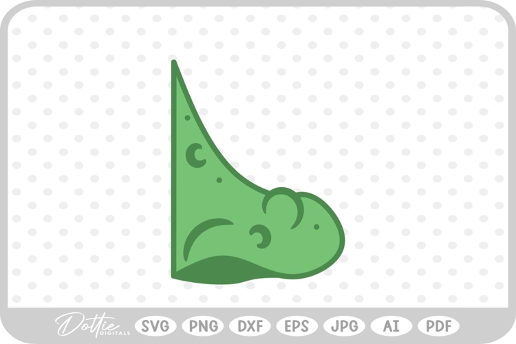 Witch Nose Warts Halloween Green SVG PNG DXF