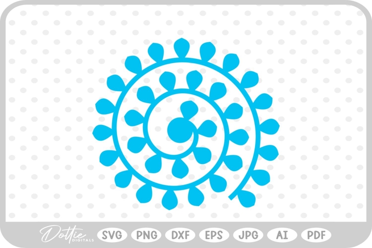 Svg Rolled Paper Flower Template Image 11
