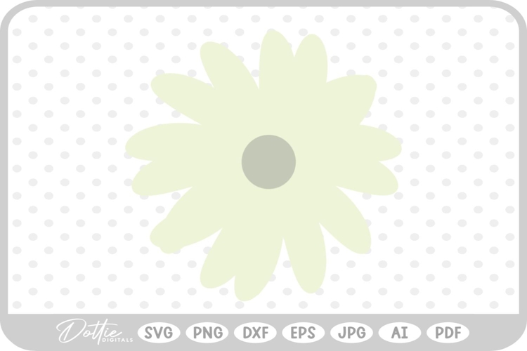 Flower Petal Floral Shape Head SVG PNG DXF