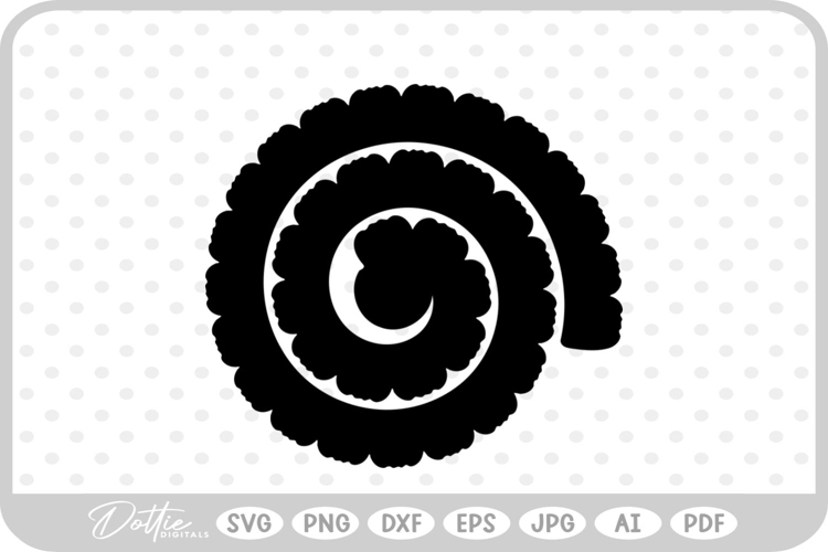 Svg Rolled Paper Flower Template Image 3