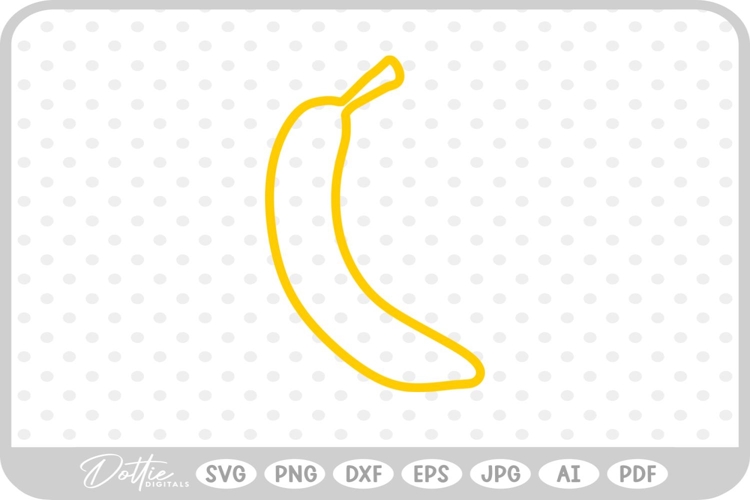Banana Outline Image 13