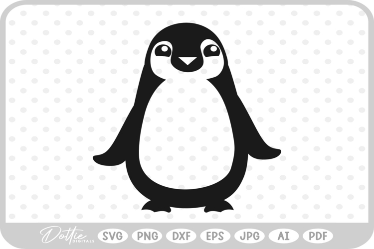 Penguin SVG PNG DXF