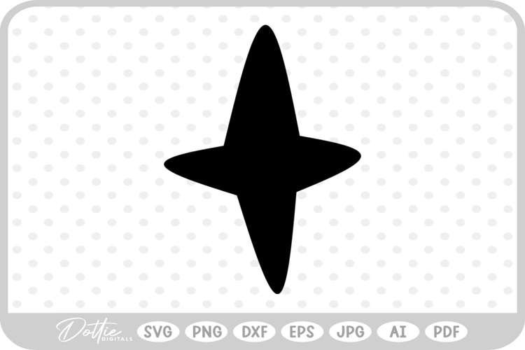 Sparkle Star Halloween Spooky SVG PNG DXF
