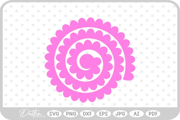 Svg Rolled Paper Flower Template Image 16