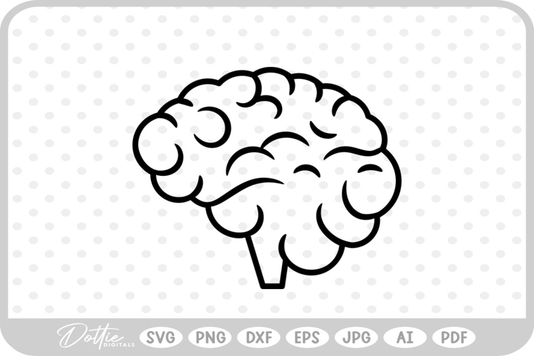Brain SVG PNG DXF