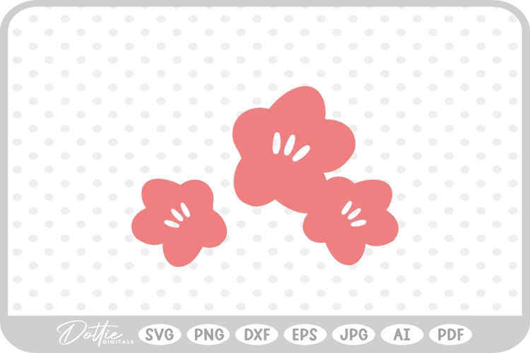 Bunch of Flowers SVG PNG DXF