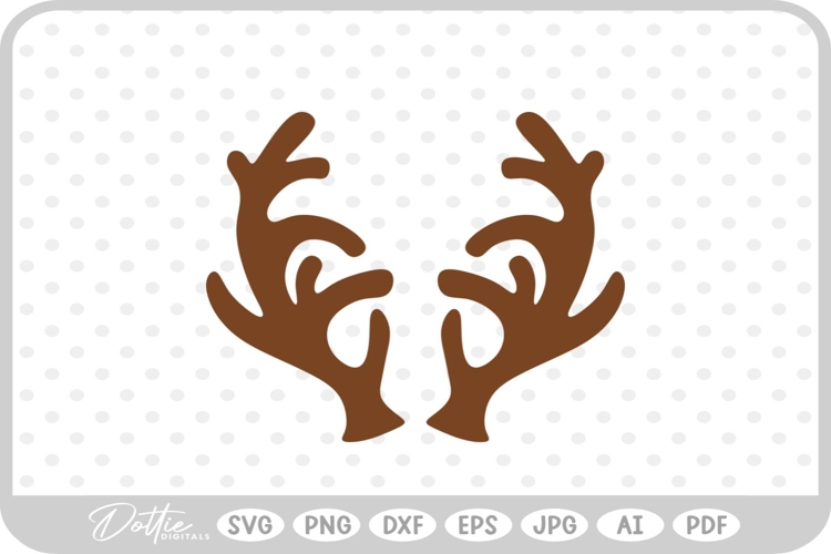 Deer Antler Svg Image 4