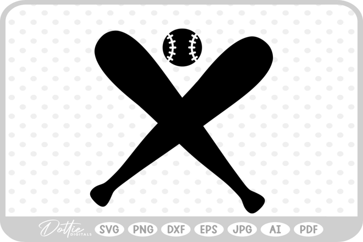 Baseball Bat SVG PNG DXF