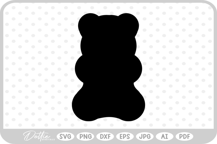 Candy Bear SVG PNG DXF