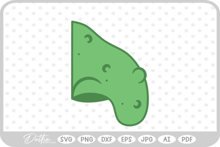Witch Nose Warts Halloween Green SVG PNG DXF