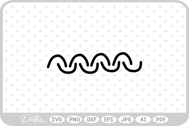 Wavy Line Vector Image 23