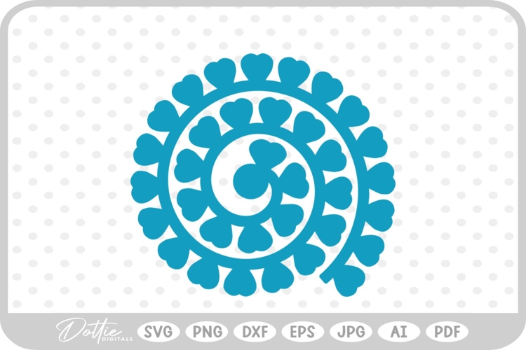 Svg Rolled Paper Flower Template Image 12