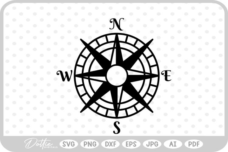 Compass SVG PNG DXF