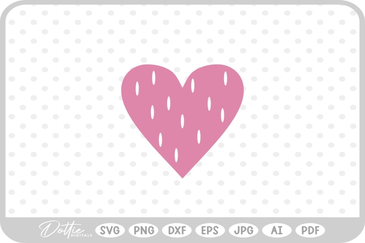 Heart Shape Border Silhouette Hand Drawn SVG PNG DXF