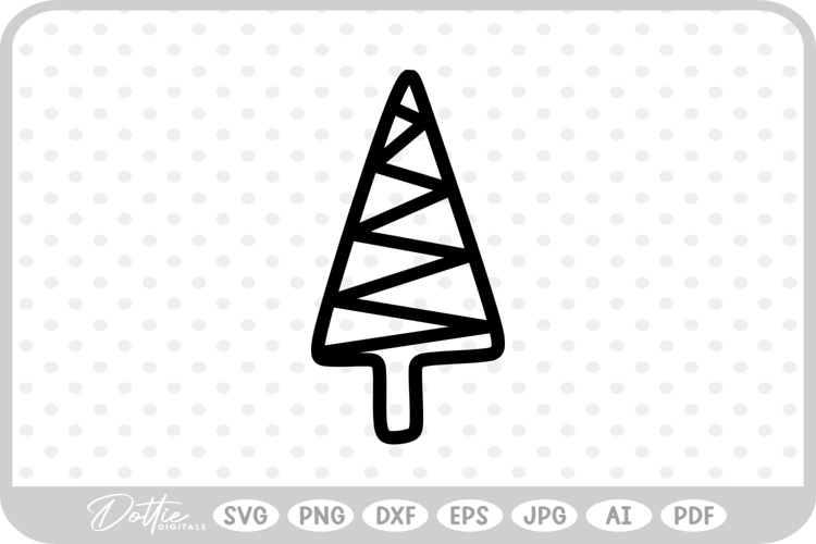 Christmas Tree SVG PNG DXF