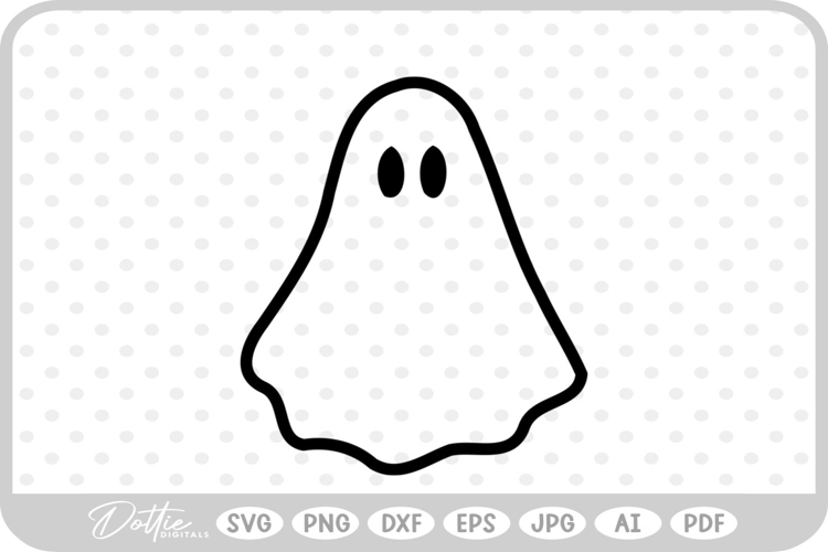 Ghost Halloween Spooky Season SVG PNG DXF