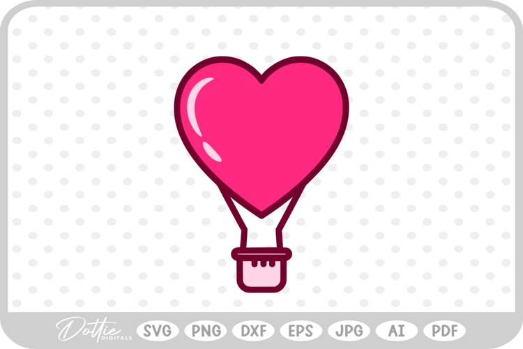 Heart Balloon Svg Image 11