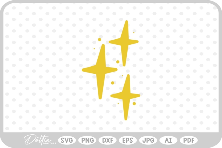 Star Sparkle Shape SVG PNG DXF