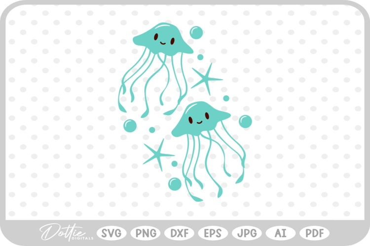 Jellyfish SVG PNG DXF