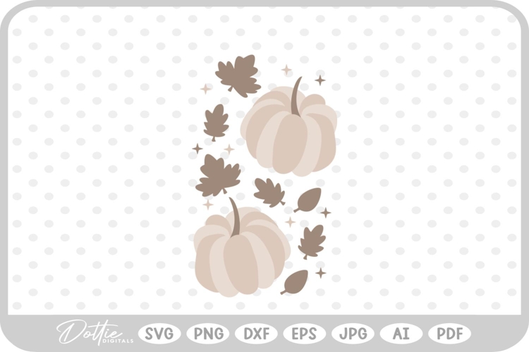 Pumpkins Halloween Thanksgiving Fall Autumn SVG PNG DXF