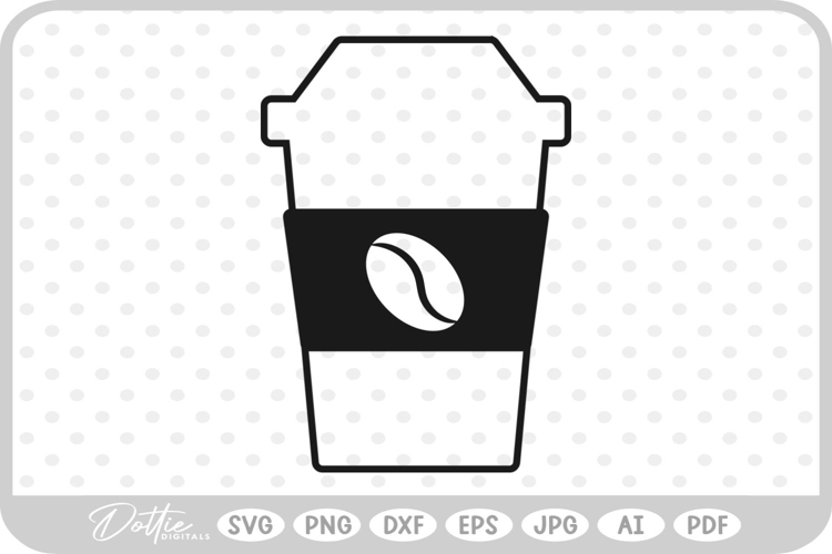 Coffee Cup Hot Drink SVG PNG DXF