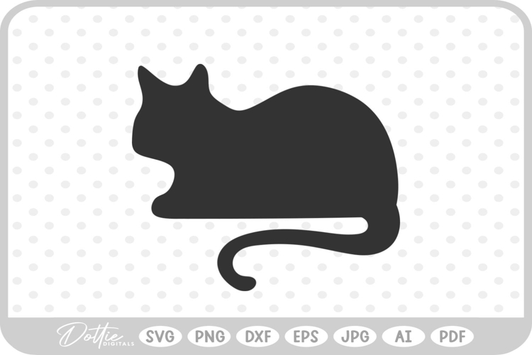 Cat Tail Silhouette Image 3