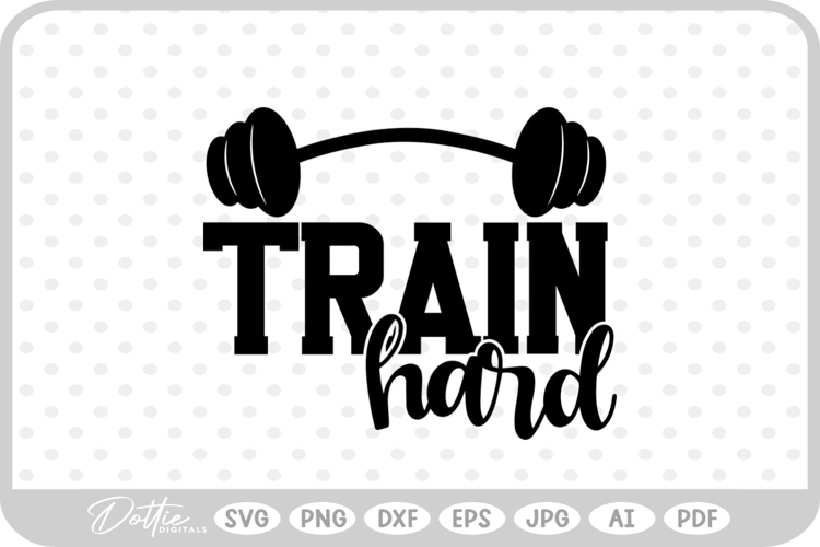 Workout Quote Gym Fitness SVG PNG DXF