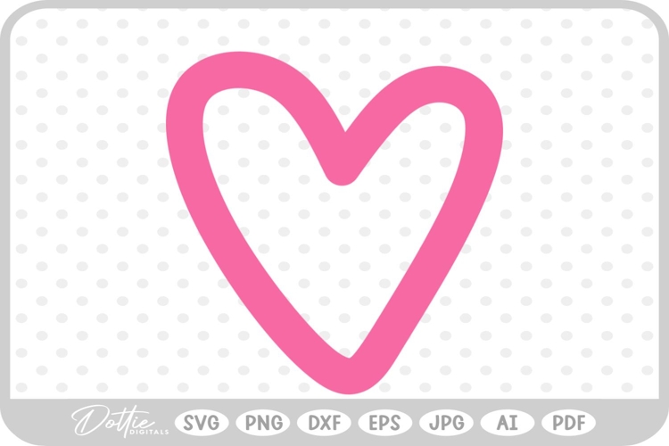 Heart Shape SVG PNG DXF