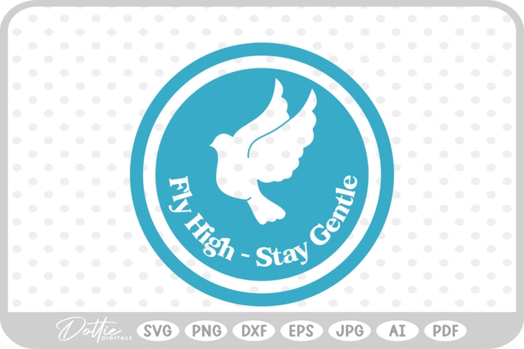 Dove Quote SVG PNG DXF example image 1