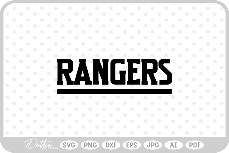 Rangers Sports Team SVG PNG DXF