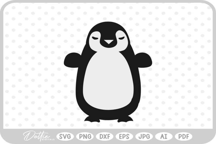 Penguin SVG PNG DXF