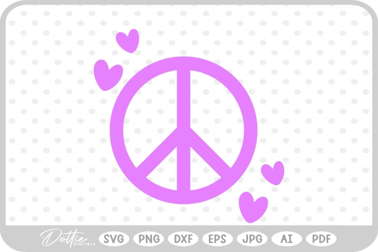 Peace Sign SVG PNG DXF
